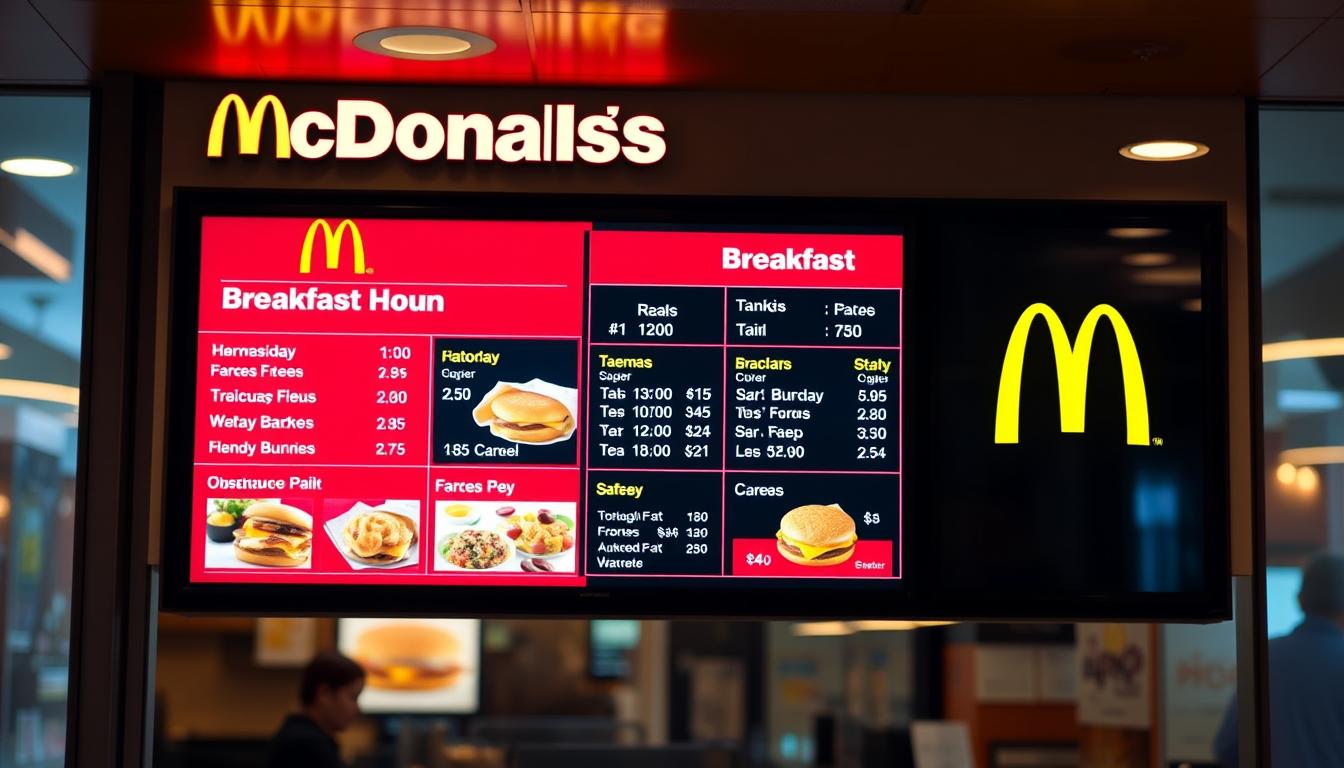 McDonald's Breakfast Menu Hours